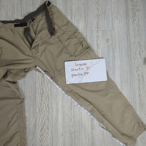 Vintage Y2K REI UPF 50+ Men’s 32 Large Tan Zip Away Pants Shorts Cargo - Picture 7 of 7